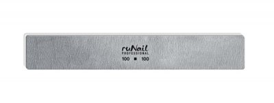 Пилка д/искусственных ногтей (серая прям.100/100)