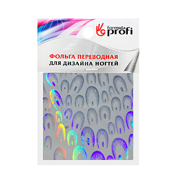 ФП Фольга переводная с рисунком "перышки" голография