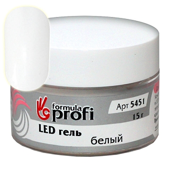 ФП LED белый конструирующий гель, 15гр.