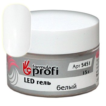 ФП LED белый конструирующий гель, 15гр.