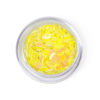 Пайетки для ногтей "TNL-лепесток" - желтые