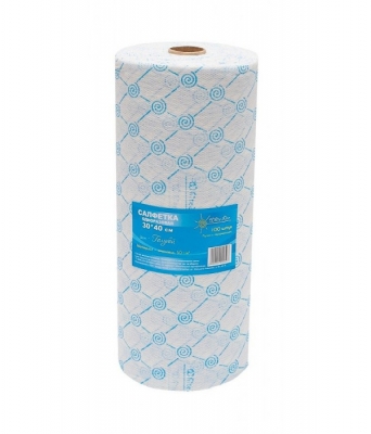 White line cалфетка 45*90 рол голубой спанлейс 50(№100)