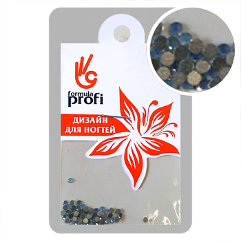 Стразы стекло "Голубой опал" №4, 50 шт.