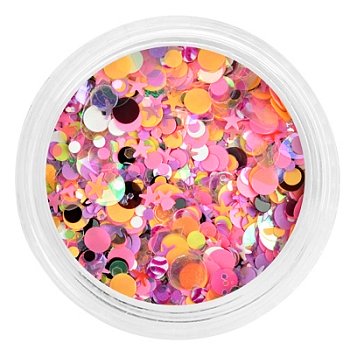 Декор Радужный микс в баночке (005)