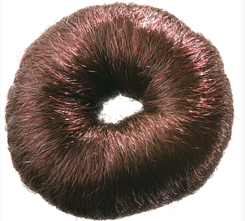 Валик d8см круглый из искусственных волос коричневый