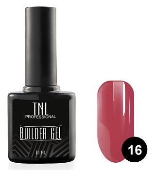 Моделирующий гель Builder Gel TNL №16 камуфлирующий красно-коричневый (10 мл.)