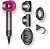  Фен Super hair dryer (фуксия, 5 насадок)