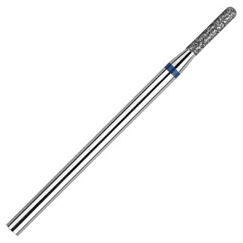 IRISK Фреза алмазная цилиндрическая тонкая с закругленным концом 1,8мм, синяя, средняя зернистость