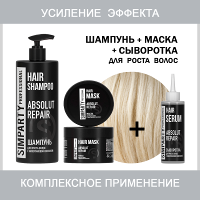 SIMPARTY Сыворотка для волос с никотиновой кислотой  Absolute Repair 150мл