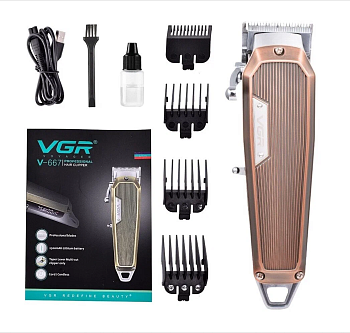 Машинка для стрижки VGR V-667 бронза