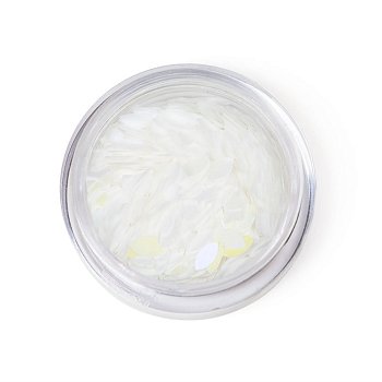 Пайетки для ногтей "TNL-лепесток" - желтый жемчуг