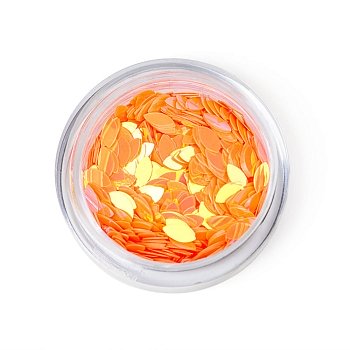 Пайетки для ногтей "TNL-лепесток" - оранжевые