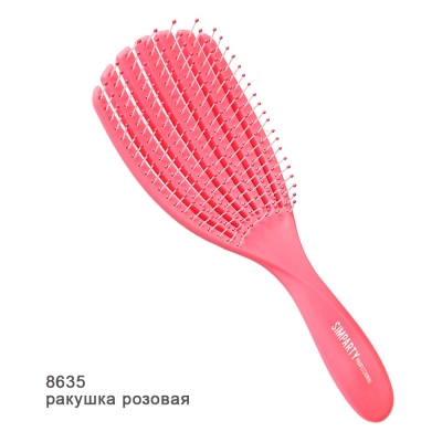 SIMPARTY  Щетка продувная "ракушка", розовая  8635