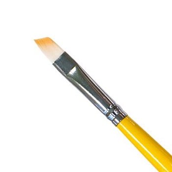 Кисть для геля искуственный ворс,скошенная"IRISK" №5