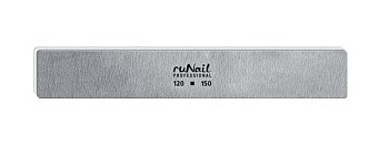 Пилка д/искусственных ногтей (серая прям.120/150)