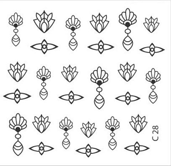 Слайдер-дизайн трафарет "Узоры" С28