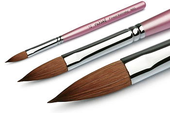 Кисть д/акрила ruNail Finest Kolinsky NDO №12