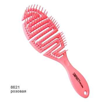 SIMPARTY  Щетка продувная "зигзаг" розовая  8621