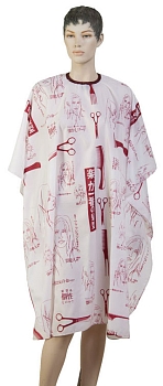 Dewal пеньюар "Ножницы" AР 89 А 31 бордовый  на кр.