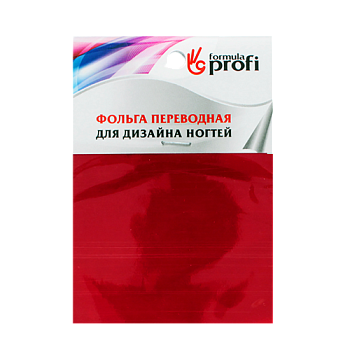 ФП Фольга переводная красная 6*12 см