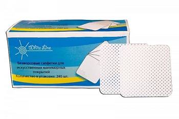 White line салфетка безворсовая д/маникюрн.покрытий №240