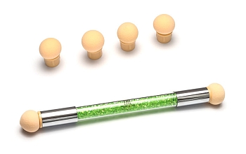 Аэропуффинг-аппликатор для градиента TNL с зелеными кристаллами