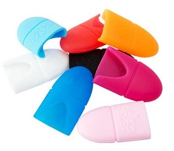 Колпачки силиконовые для снятия искусственных покрытий, 10 шт.