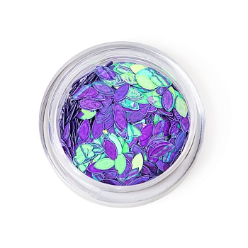 Пайетки для ногтей "TNL-лепесток" - фиолетовые