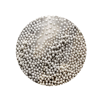 ФП Бульонки для дизайна цв. серебро средние