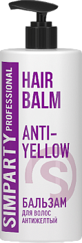 SIMPARTY Бальзам для волос антижелтый ANTI-YELLOW 1000мл