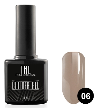 Моделирующий гель Builder Gel TNL №06 камуфлирующий серо-коричневый (10 мл.)