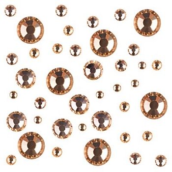 Стразы цветные микс размеров в баночке (07 Микс Lt.Peach) IRISK