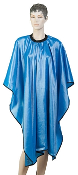 Dewal пеньюар "Глянец" АА04 light blue,на крючках,128*146