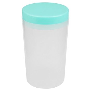 Подставка-стакан для мытья кистей (06 Бирюзовая крышка)