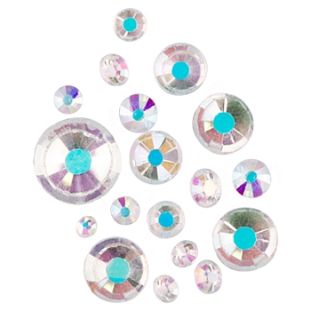 Стразы микс размеров в баночке (03 Хрустальные) IRISK