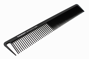 Расческа "Toni&Guy" черная 06940  21,5см широкая