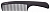 Dewal расческа CF 017 Super Thin c ручкой, широкая, 20,5 см, черная