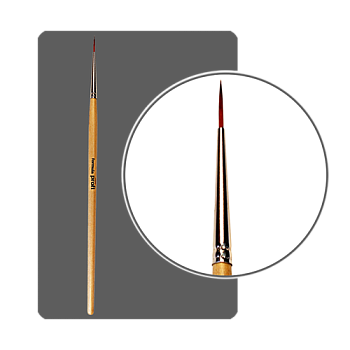 ФП Кисть для дизайна нейлоновая круглая №00 10мм