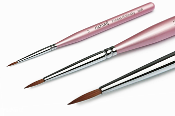 Кисть д/дизайна ruNail Finest Kolinsky AKR №3