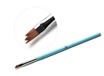 Кисть для дизайна ногтей TNL фигурная "Трезубец" (голубая)
