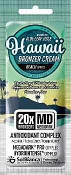 SolBianca Крем д/загара "Hawaii" 20*bronzer с маслом авокадо, экстракт. гибискуса и франжипани, 15мл