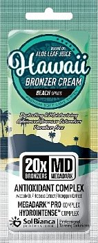 SolBianca Крем д/загара "Hawaii" 20*bronzer с маслом авокадо, экстракт. гибискуса и франжипани, 15мл