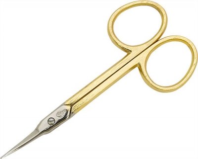 Dewal GD 41 ножницы для кожи золотые