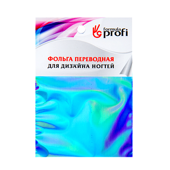 ФП Фольга переводная голография голубая 6*12 см