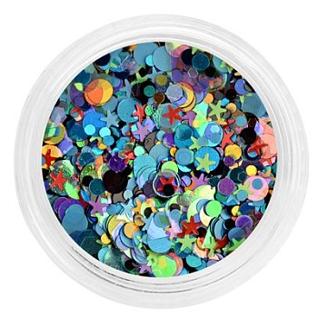 Декор Радужный микс в баночке (009)