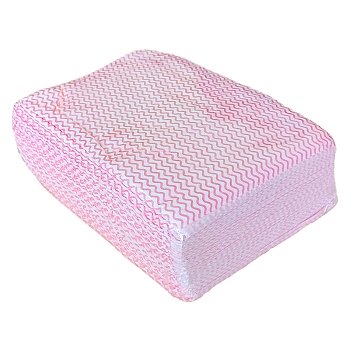 BLONDY полотенце 45*90 спанлейс 50г/м2 50 шт волна РОЗОВЫЙ СЛОЖЕНИЕ