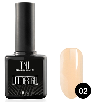 Моделирующий гель Builder Gel TNL №02 камуфлирующий светло-бежевый (10 мл.)