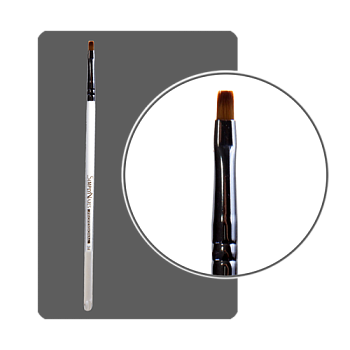 ФП Кисть гелевая с прозрачной ручкой №3 прямая