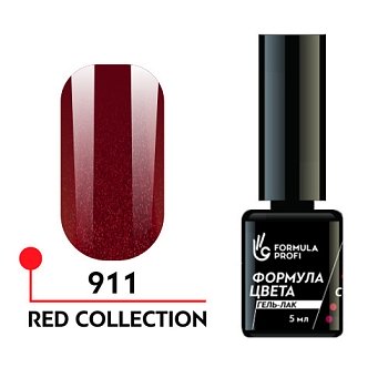 Гель-лак Red collection №911, 5 мл.