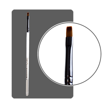 ФП Кисть гелевая с прозрачной ручкой №4 прямая